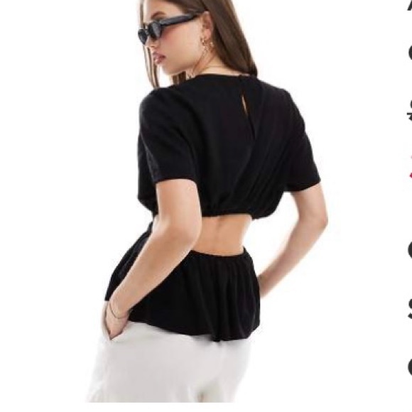 ASOS Black Crop Top - Picture 1 of 2